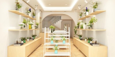 现代花店3D模型下载